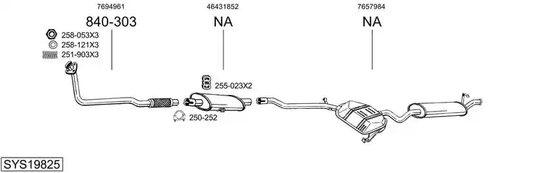 BOSAL SYS19825