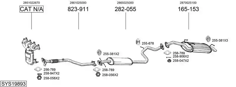 BOSAL SYS19893