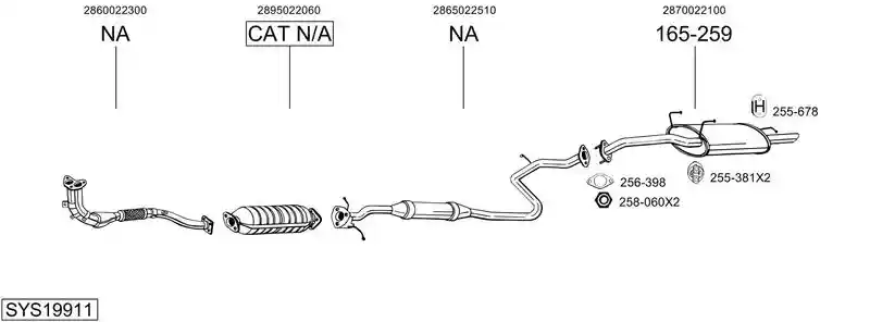 BOSAL SYS19911