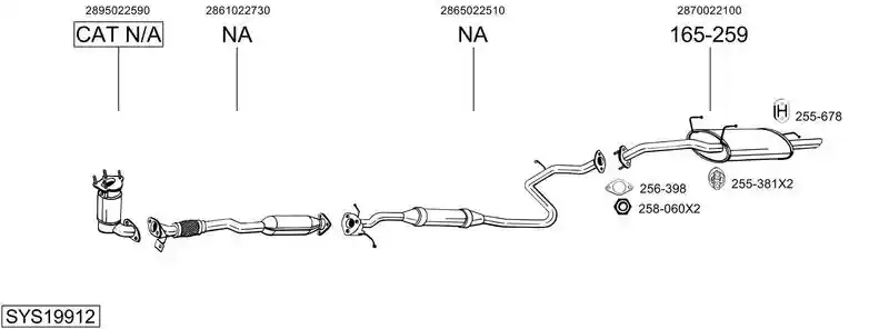 BOSAL SYS19912