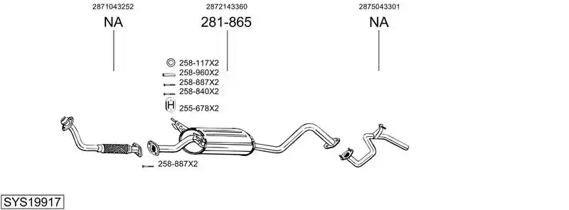 BOSAL SYS19917