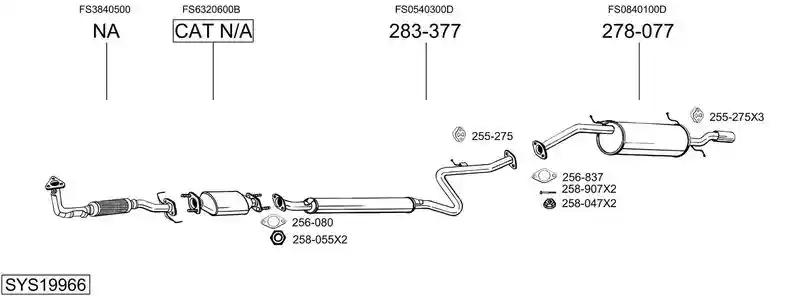 BOSAL SYS19966