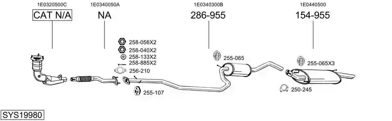 BOSAL SYS19980