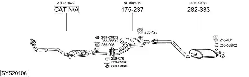 BOSAL SYS20106