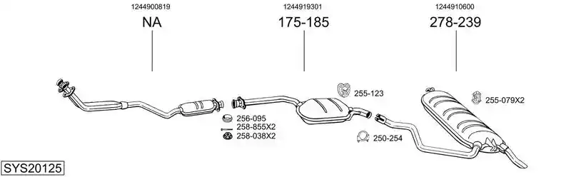 BOSAL SYS20125