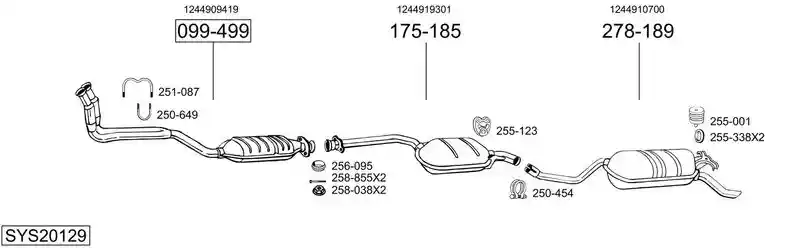 BOSAL SYS20129