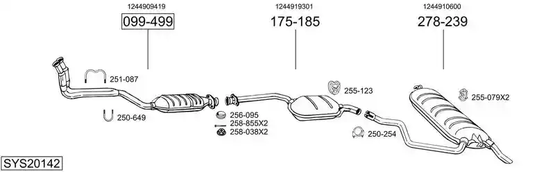 BOSAL SYS20142