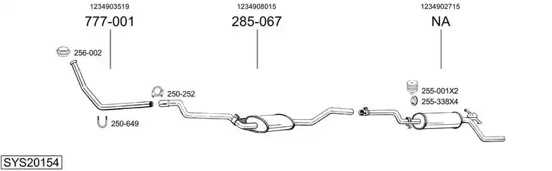 BOSAL SYS20154