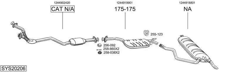 BOSAL SYS20206