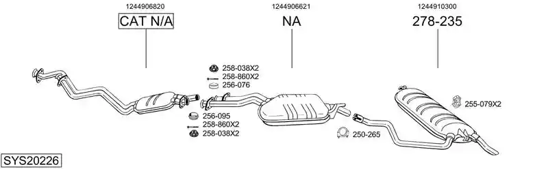 BOSAL SYS20226