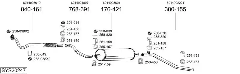 BOSAL SYS20247