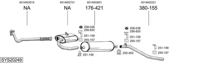 BOSAL SYS20249