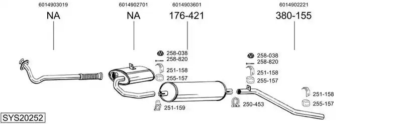 BOSAL SYS20252