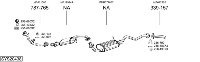 BOSAL SYS20438