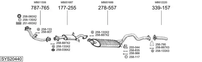 BOSAL SYS20440