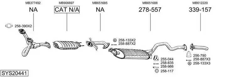 BOSAL SYS20441