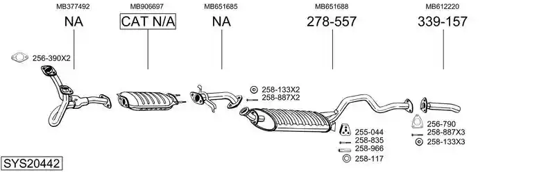 BOSAL SYS20442
