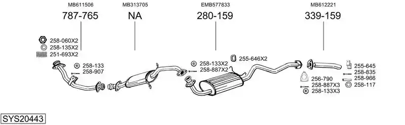 BOSAL SYS20443