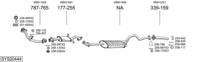 BOSAL SYS20444