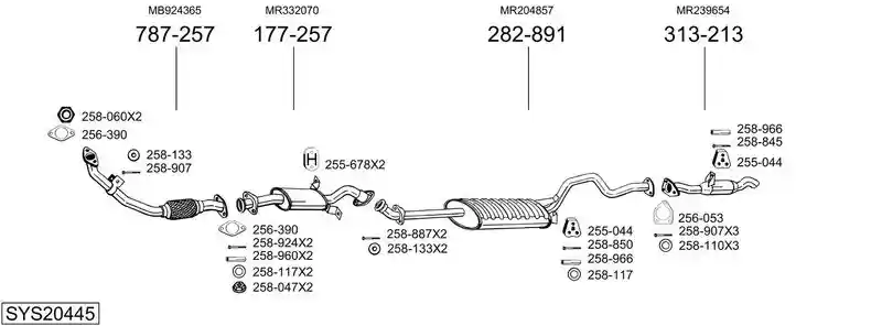 BOSAL SYS20445