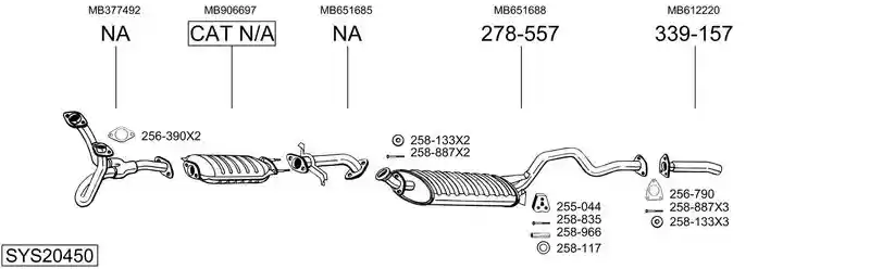 BOSAL SYS20450