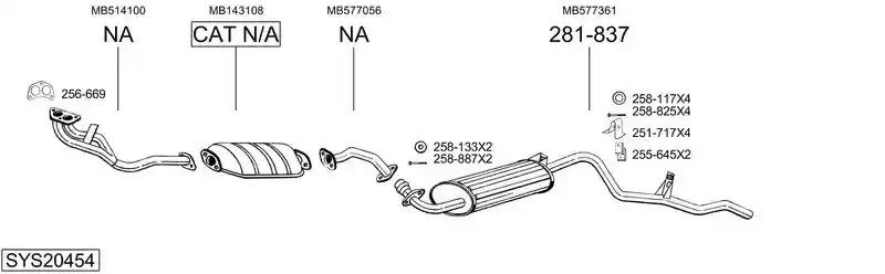 BOSAL SYS20454