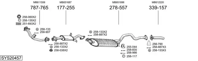 BOSAL SYS20457