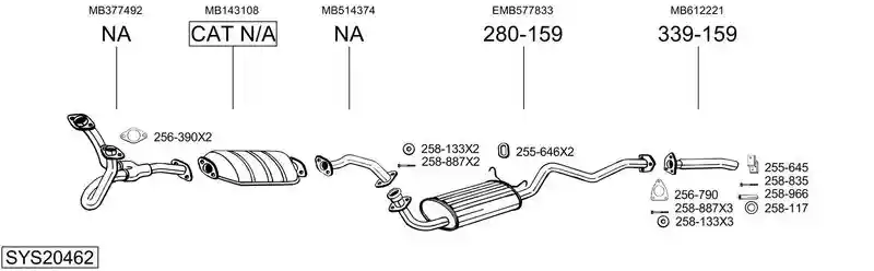 BOSAL SYS20462