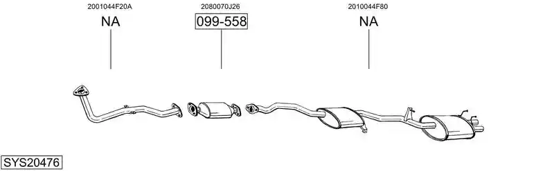 BOSAL SYS20476