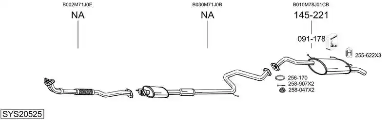 BOSAL SYS20525