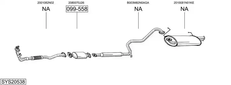 BOSAL SYS20538