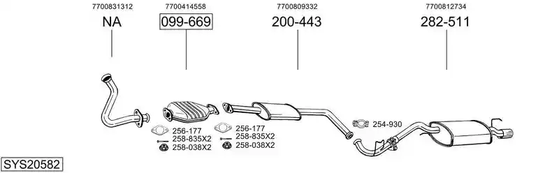 BOSAL SYS20582