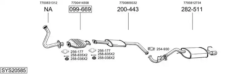BOSAL SYS20585