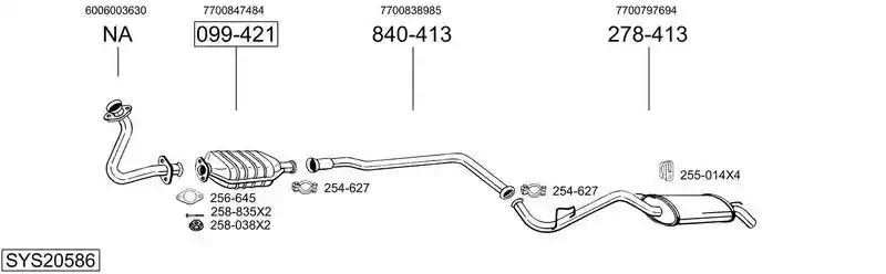 BOSAL SYS20586