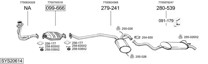 BOSAL SYS20614