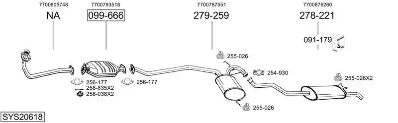 BOSAL SYS20618