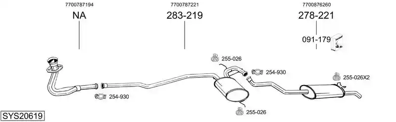 BOSAL SYS20619