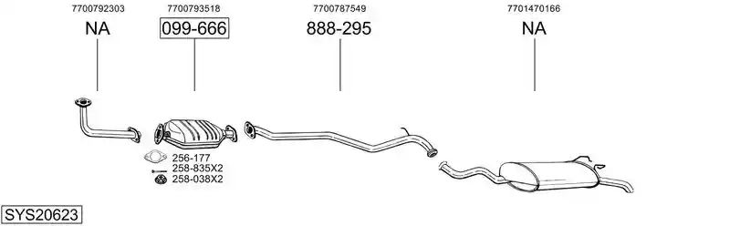 BOSAL SYS20623