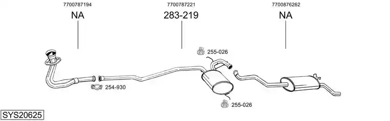 BOSAL SYS20625