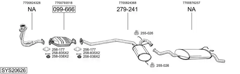 BOSAL SYS20626