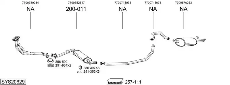 BOSAL SYS20629
