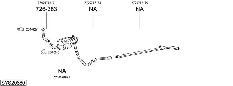 BOSAL SYS20680