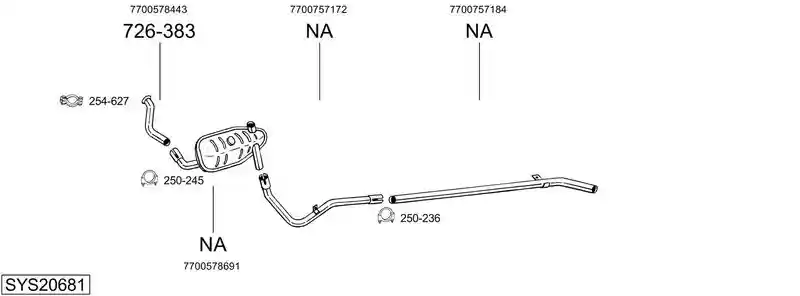 BOSAL SYS20681