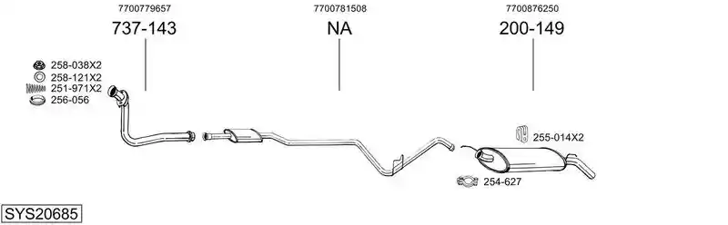 BOSAL SYS20685