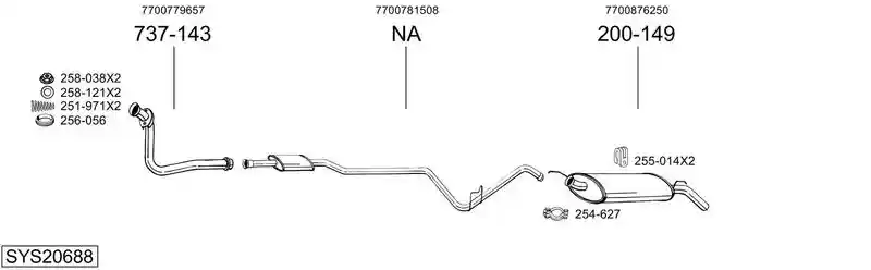 BOSAL SYS20688