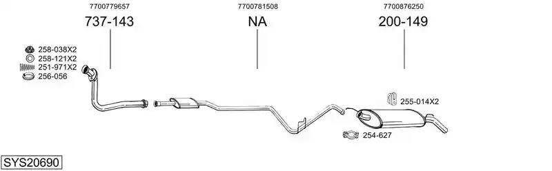 BOSAL SYS20690