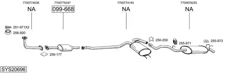 BOSAL SYS20696
