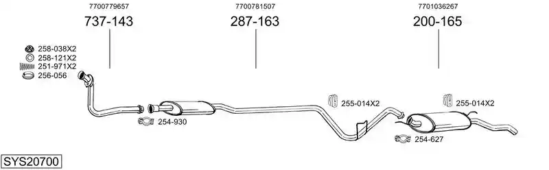 BOSAL SYS20700