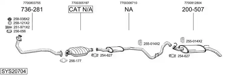 BOSAL SYS20704