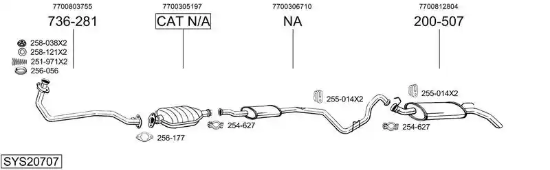 BOSAL SYS20707